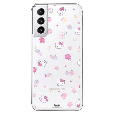 Samsung Galaxy S21 Plus - S30 Plus Hülle - Hello Kitty Muster Blume