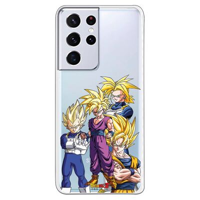 Carcasa Samsung Galaxy S21 Ultra - S30 Ultra - Dragon Ball Z Goku Vegeta Gohan Trunks