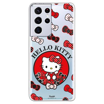 Samsung Galaxy S21 Ultra - S30 Ultra Hülle - Hello Kitty Bunte Schleifen