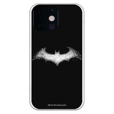 Coque iPhone 13 Mini - Batman Logo Blanc