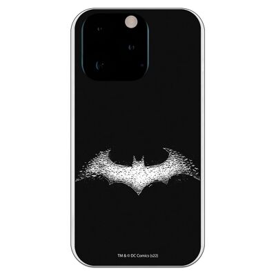 Coque iPhone 13 Pro - Batman Logo Blanc