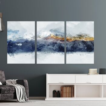 Mountain View - 3 panels: 36x70"(90x180cm) 3