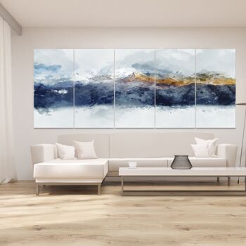 Mountain View - 5 panels: 40x98"(100x250cm) 4