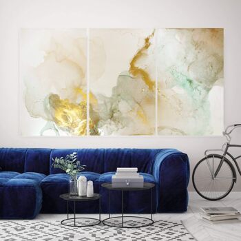 Yellow Smoke - 3 panels: 24x48"(60x120cm) 3