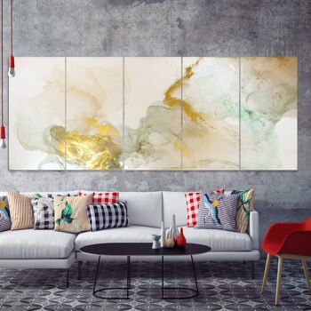 Yellow Smoke - 3 panels: 24x48"(60x120cm) 4