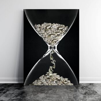 Money time - 12x16" (30x40cm) - Floating (Black) 6