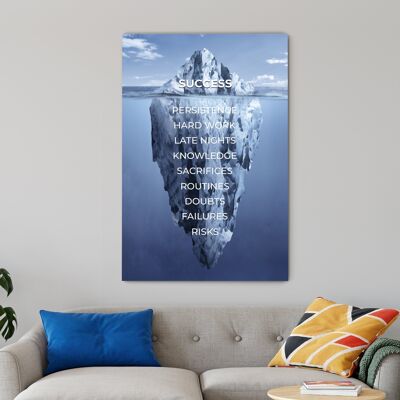 Iceberg del éxito - 12x16" (30x40cm) - Sin marco
