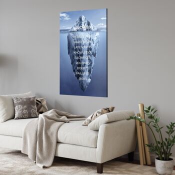 Iceberg Of Success - 16x24" (40x60cm) - Floating (Black) 4