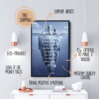 Iceberg Of Success - 30x40" (75x100cm) - Floating (Black) 3