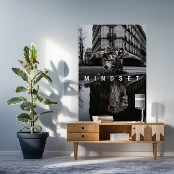 Mindset Reflection - 12x16" (30x40cm) - Floating (Black) 5