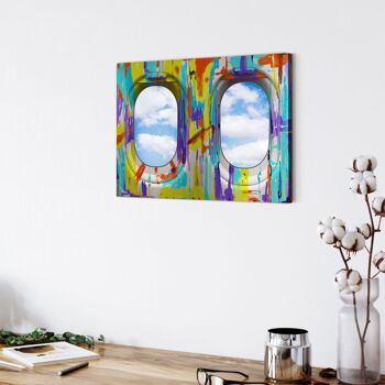 Window View - 40x30" (100x75 cm) - Floating (Black) 6