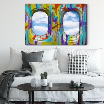 Window View - 40x30" (100x75 cm) - Floating (Black) 4