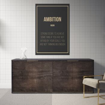 Ambition - Definition - 12x16" (30x40cm) - Floating (Black) 5
