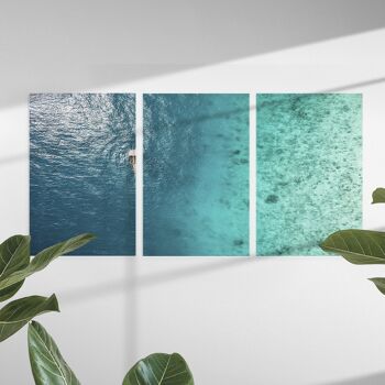 Ocean is yours - 5 panels: 24x80"(60x200cm) 5