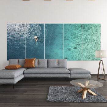 Ocean is yours - 5 panels: 24x80"(60x200cm) 6