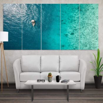 Ocean is yours - 5 panels: 24x80"(60x200cm) 4