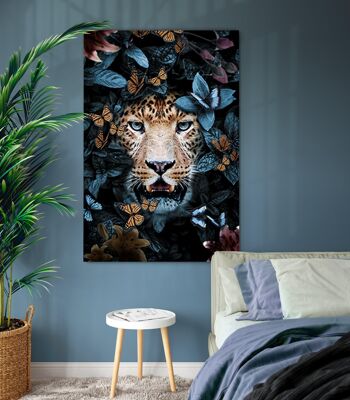 Tropical Leopard - 16x24" (40x60cm) - Floating (Black) 1