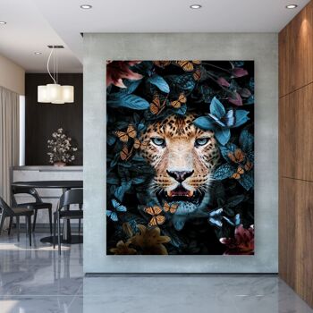 Tropical Leopard - 16x24" (40x60cm) - Floating (Black) 4