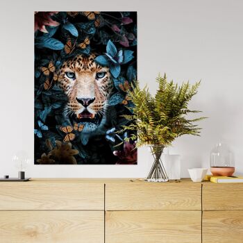 Tropical Leopard - 16x24" (40x60cm) - Floating (Black) 6