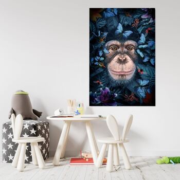 Tropical Chimpanzee - 16x24" (40x60cm) - No Frame 5