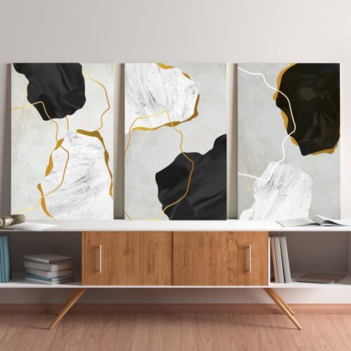 Perfect Rocks - 3 pcs: 40x60" (100x150cm) - No Frame