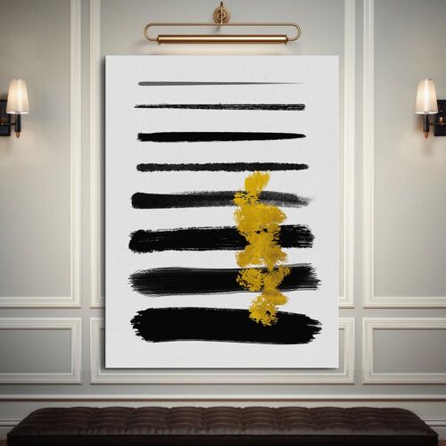 Golden Line - 30x40" (75x100cm) - Floating (Black)