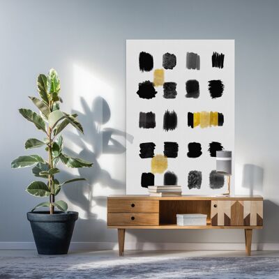 Golden Square - 16x24" (40x60cm) - Floating (Black)