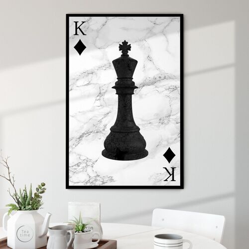 Black Chess - 40x60" (100x150cm) - No Frame