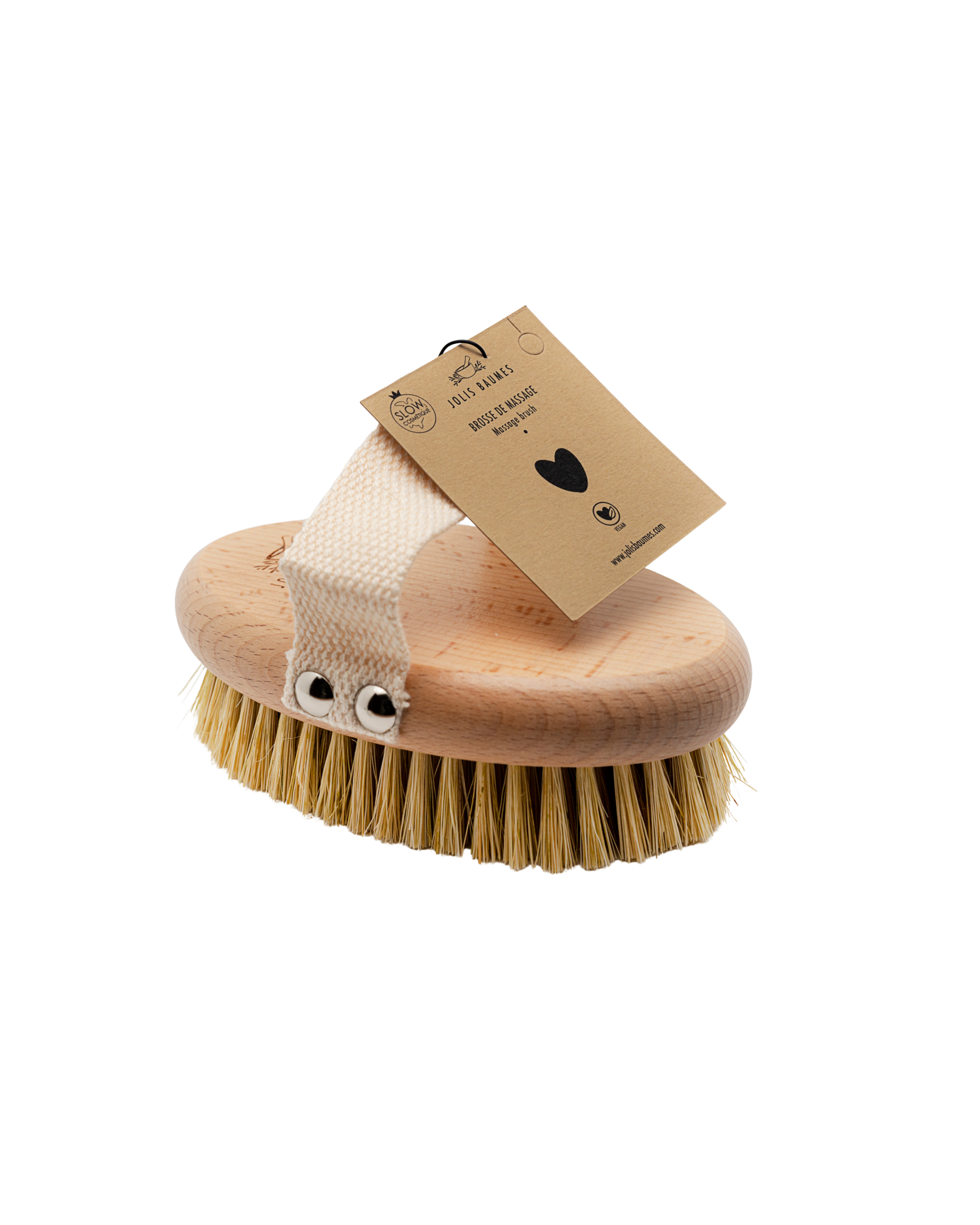 Vegan Wooden Massage Brush – Natural Drainage & Radiant Skin
