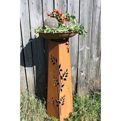 Decorative Column Rosali | Vintage decoration for balcony and garden | Patina garden decoration column