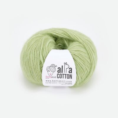 Alpa Cotton, filato soffiato in fine alpaca e cotone makò, Kiwi