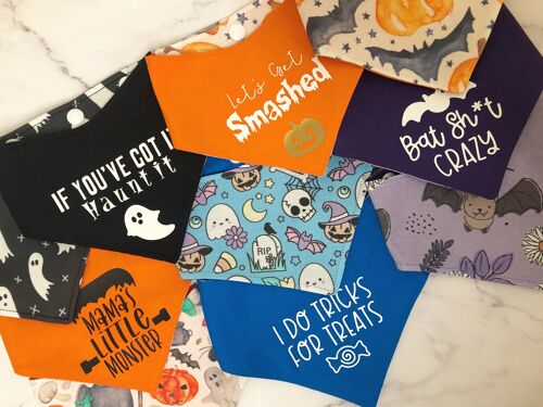 Handmade Bandana Bundle Lucky Dip - Halloween Collection Designs