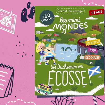 Quaderno per bambini Scozia 1-3 anni - Les Mini Mondes