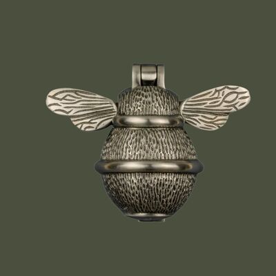 Battiporta Bumble Bee in ottone - Finitura peltro