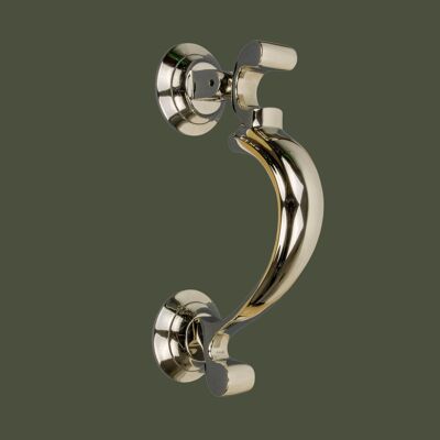 Brass Doctors Door Knocker - Nickel Finish