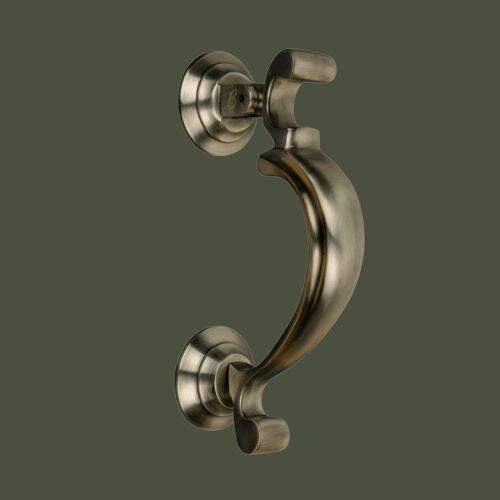 Brass Doctors Door Knocker - Pewter Finish