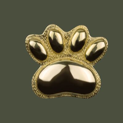 Brass PAW Door Knocker - Brass Finish