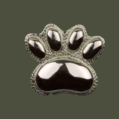 Brass PAW Door Knocker - Nickel Finish