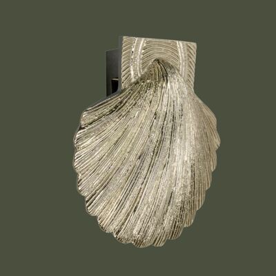 Brass Shell Door Knocker - Nickel Finish