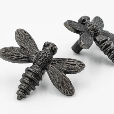 Dragonfly Schubladenknauf – Schwarzes Finish