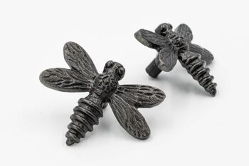 Bouton de tiroir Dragonfly - Fini noir 1