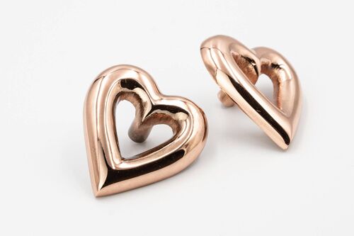 Heart Drawer Knob - Rose Gold Finish