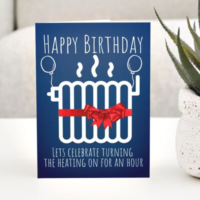 Birthday Heating Greeting card. Birthday card