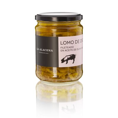 Lombo d'Orza sfilettato in olio extravergine di oliva.