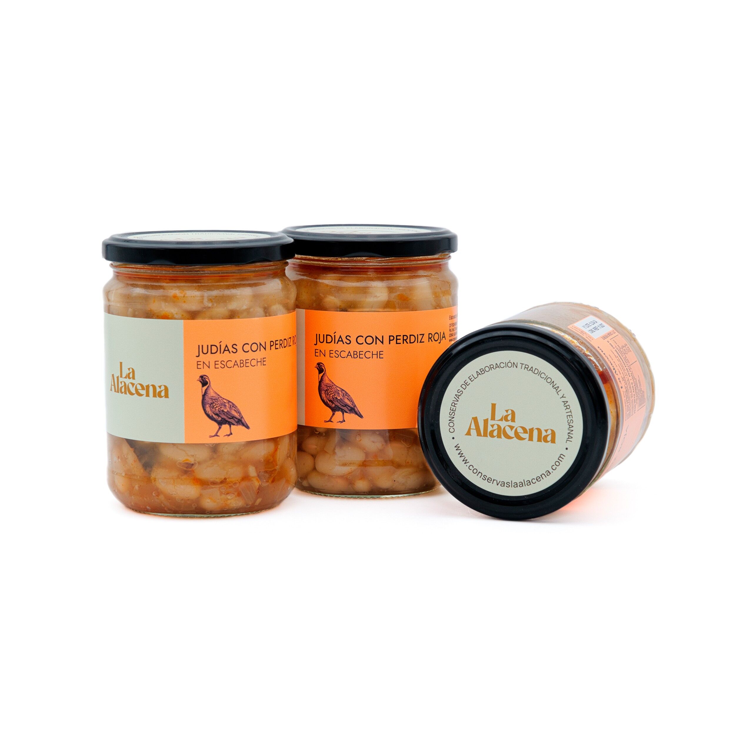 Beans with pickled red partridge