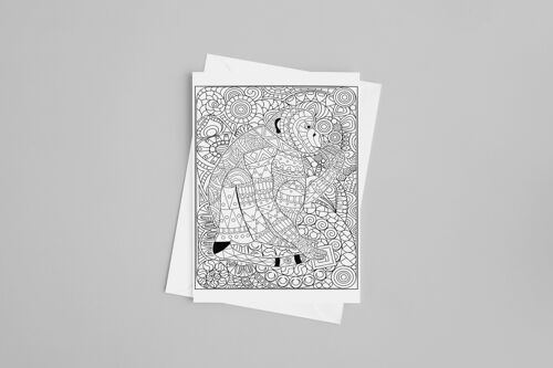 Monkey Colour in yourself, Greetings Card
