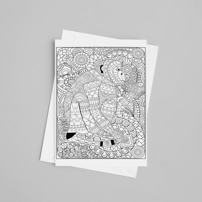 Monkey Colour in yourself, Greetings Card