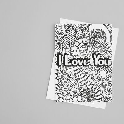 You Are My Bestie Card. Best Friend, Colour in yourself, Greetings Card