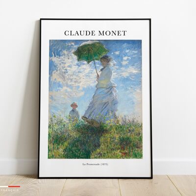 Affiche La Promenade - Poster tableau Claude Monet