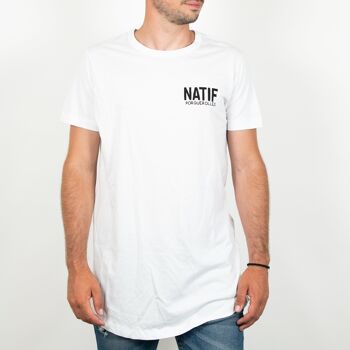 T-shirt unisex long Natif classique NOIR 1